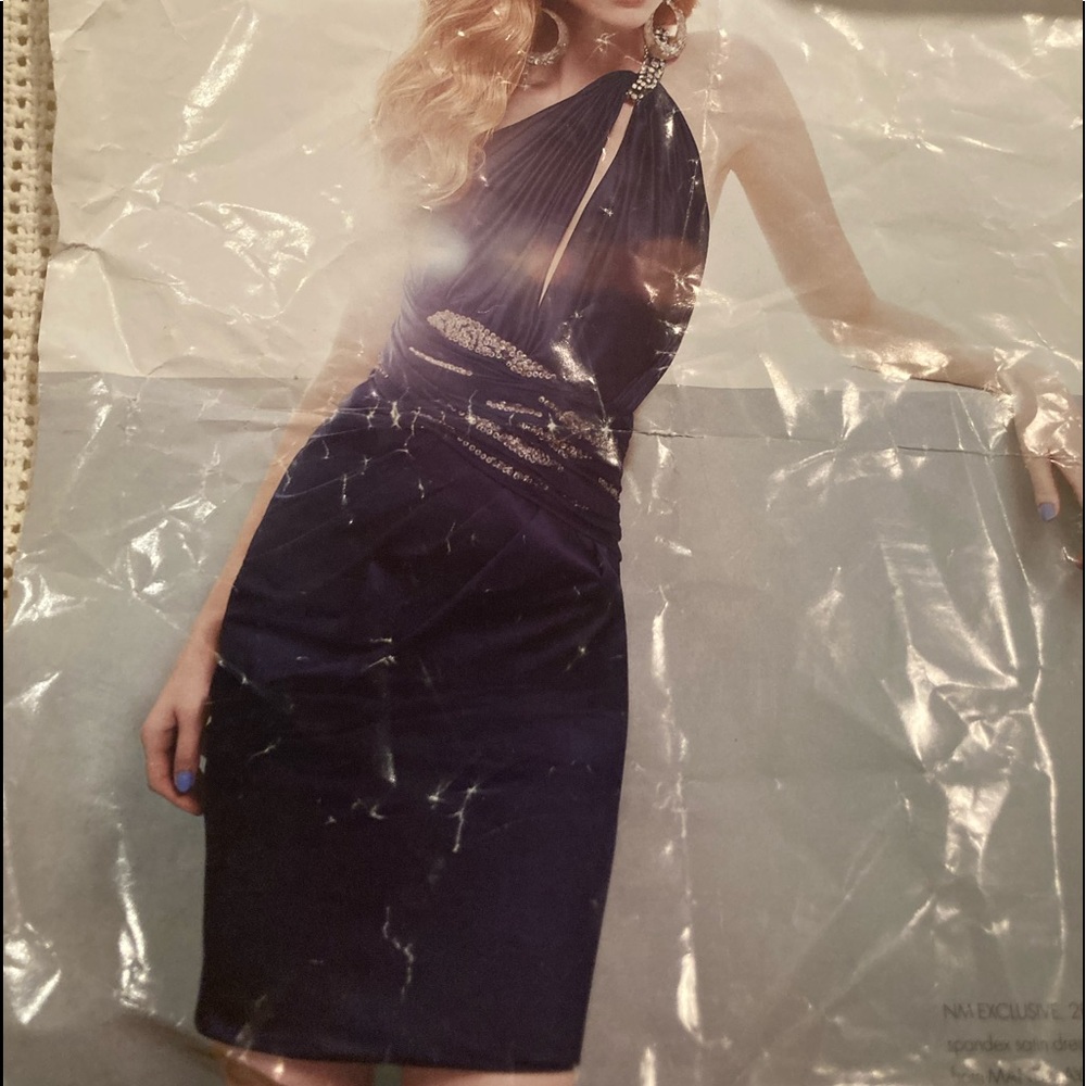 Navy Mandalay cocktail dress past season (new with tags)